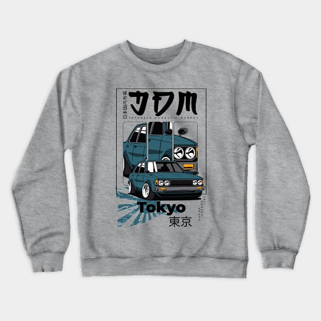 JDM Honda Accord 1980 Crewneck Sweatshirt by funkymonkeytees